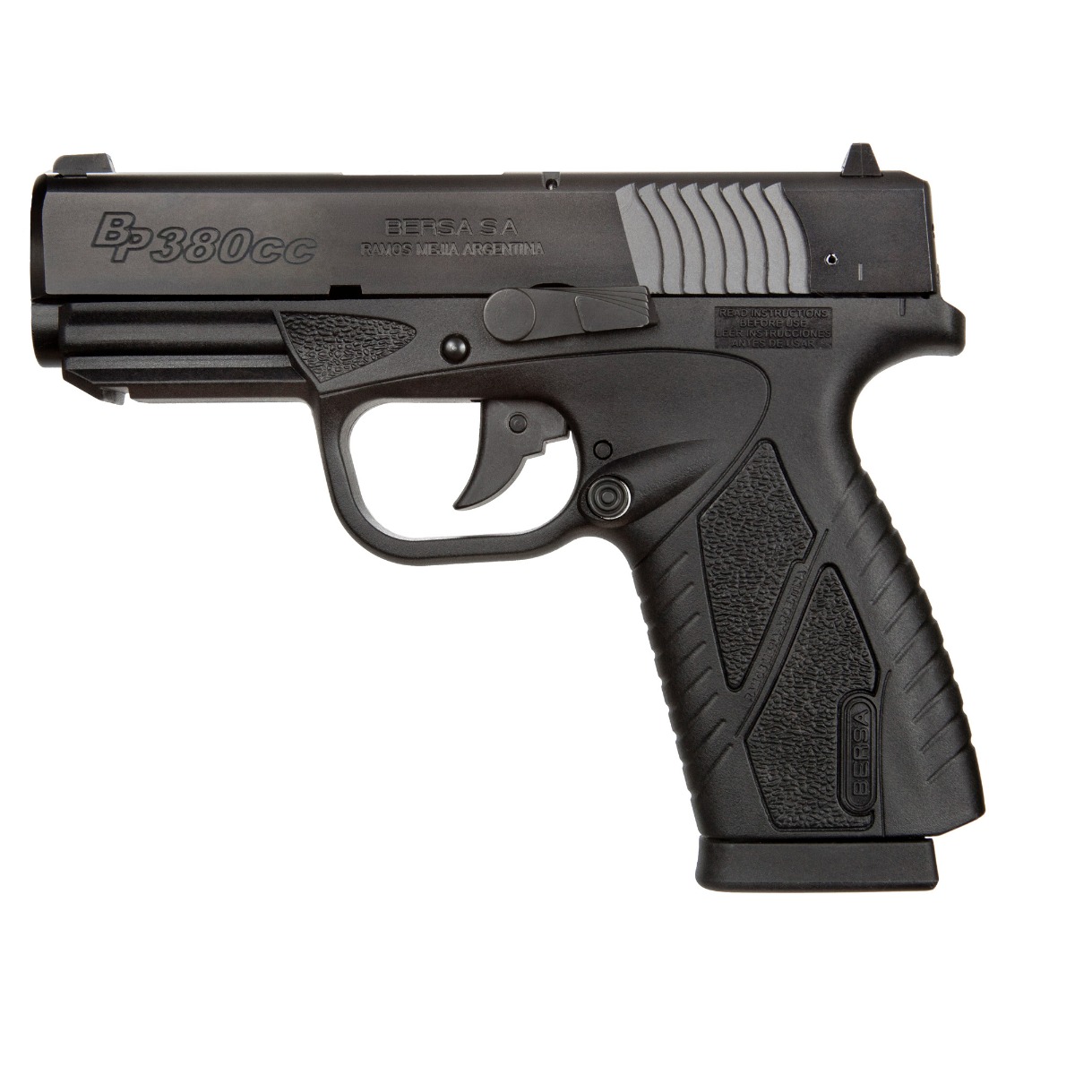 Bersa BPCC Pistol - Black | .380 ACP| 3.3" Barrel | 8rd