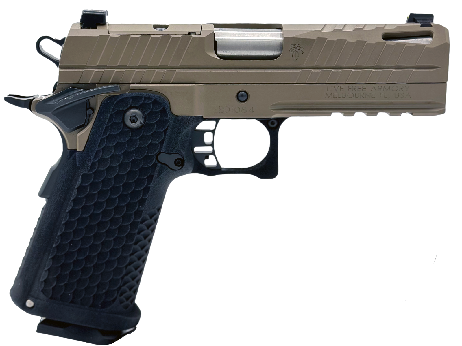 LFA Apollo 11 Compact Pistol - 9mm | FDE | 4.1" | 1x17rd Mag