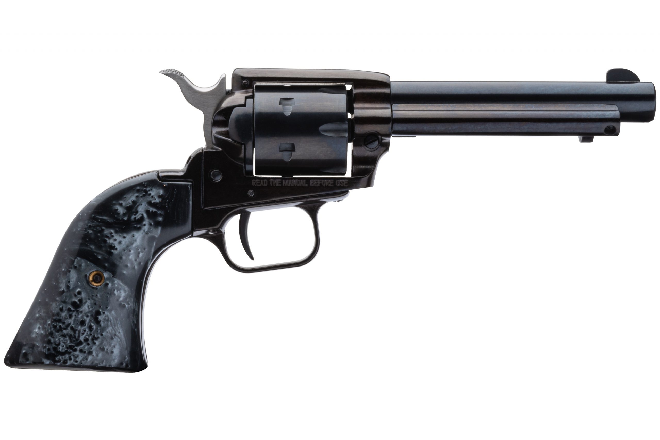 HERITAGE MANUFACTURING 22LR BLUE/BLK PEARL 4.75" FS