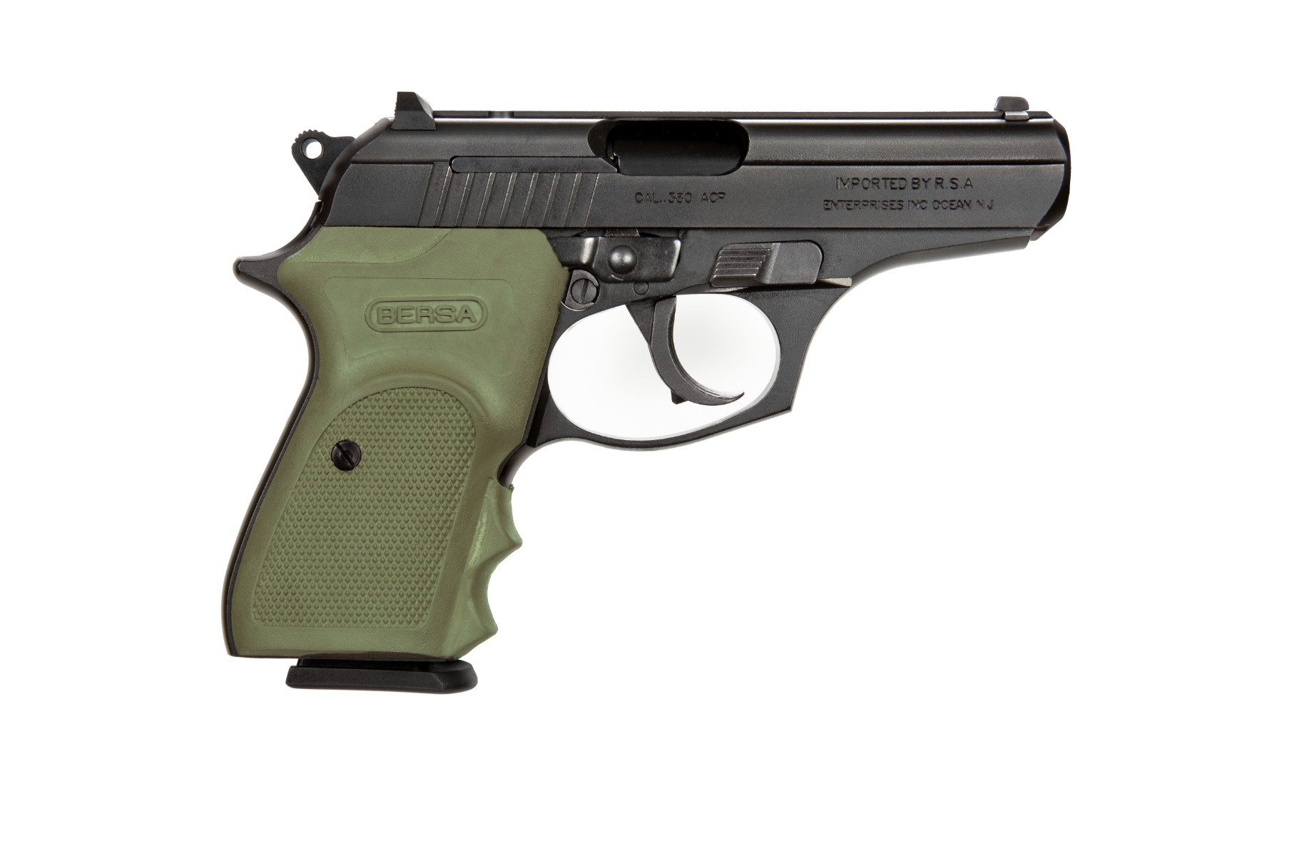 Bersa Thunder 380 Combat Pistol - Black | .380 ACP | 3.5" Barrel | 8rd | ODG Rubber Grip