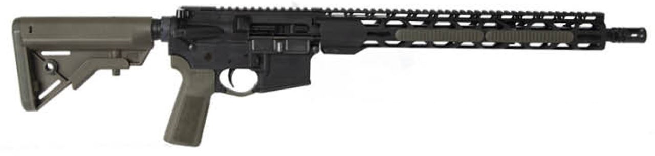 Radical Firearms Forged AR15 Rifle - Black / OD Green | 5.56NATO | 16" Barrel | 15" RPR Free Float M-LOK Rail | B5 Stock & Grip
