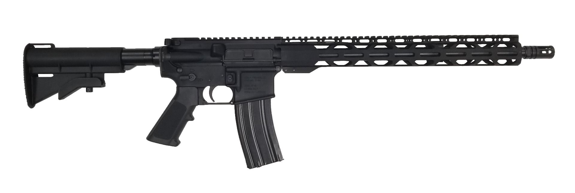 Radical Firearms Forged AR15 Rifle - Black | .300 BLK | 16" Barrel | 15" Free Float M-LOK Thin Rail | CAR-15 Style Stock