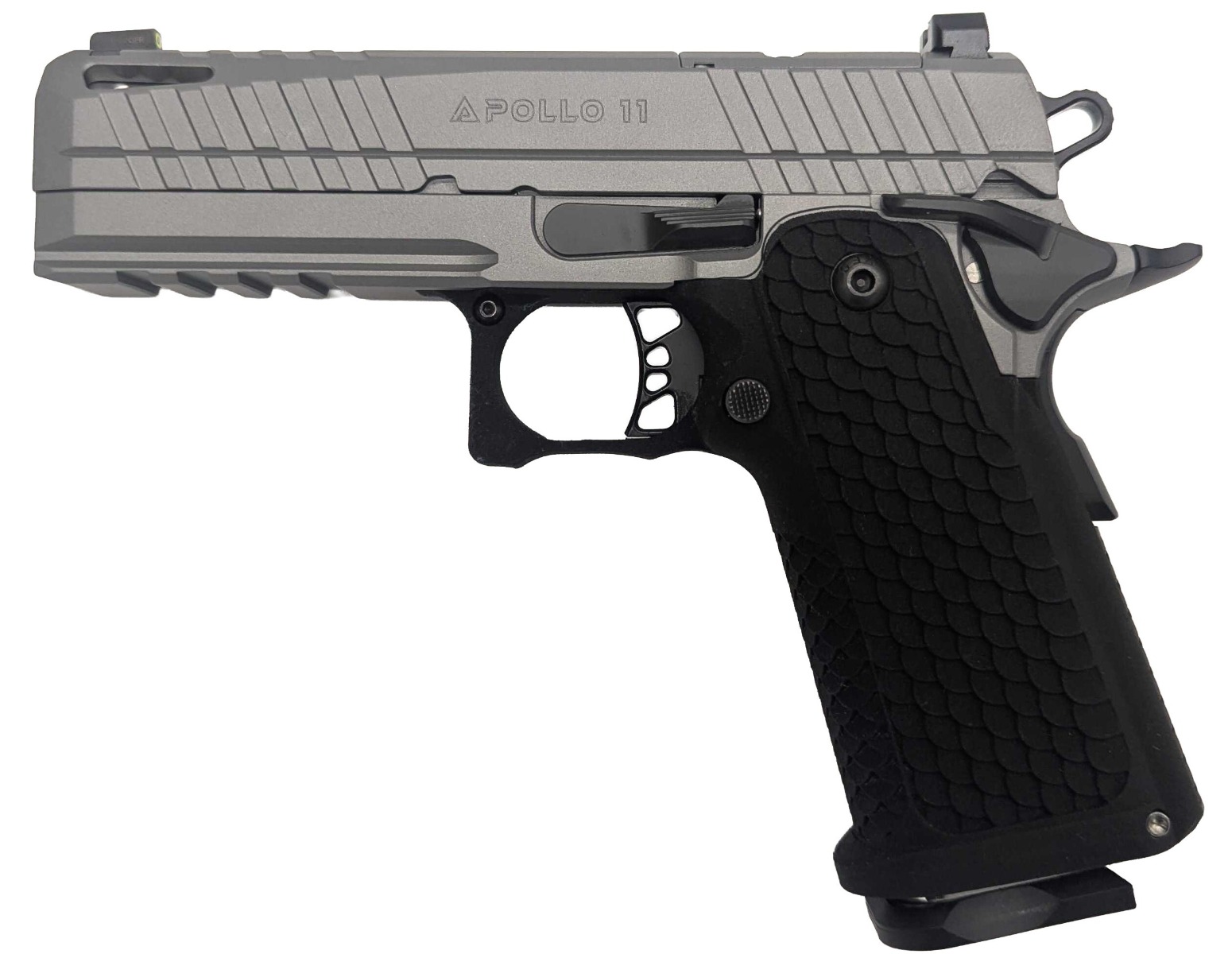 LFA Apollo 11 Compact Pistol - 9mm | Grey |Aluminum Grip | 4.1" | 1x17rd Mag
