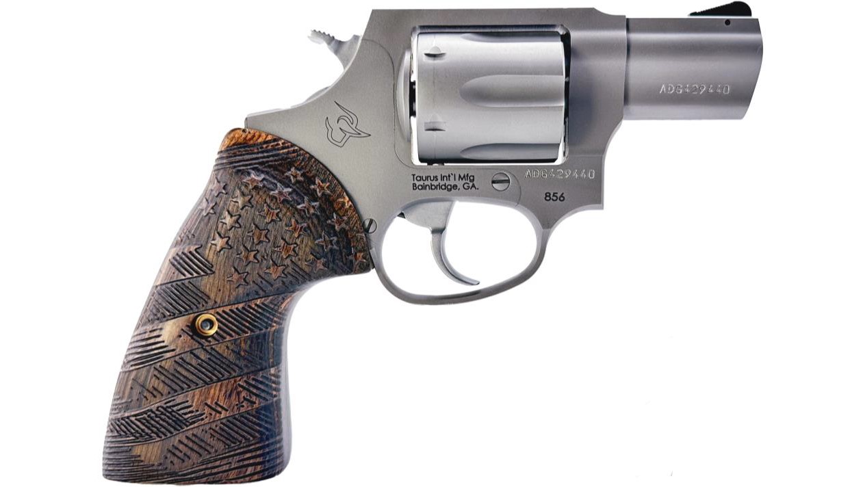 TAURUS 856 38SP MATTE SS/FLAG 2"