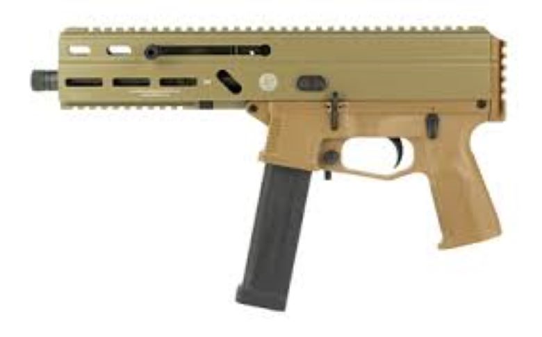 Grand Power Stribog SP10A3 Pistol - FDE | 10mm | 8" Threaded Barrel | 20rd